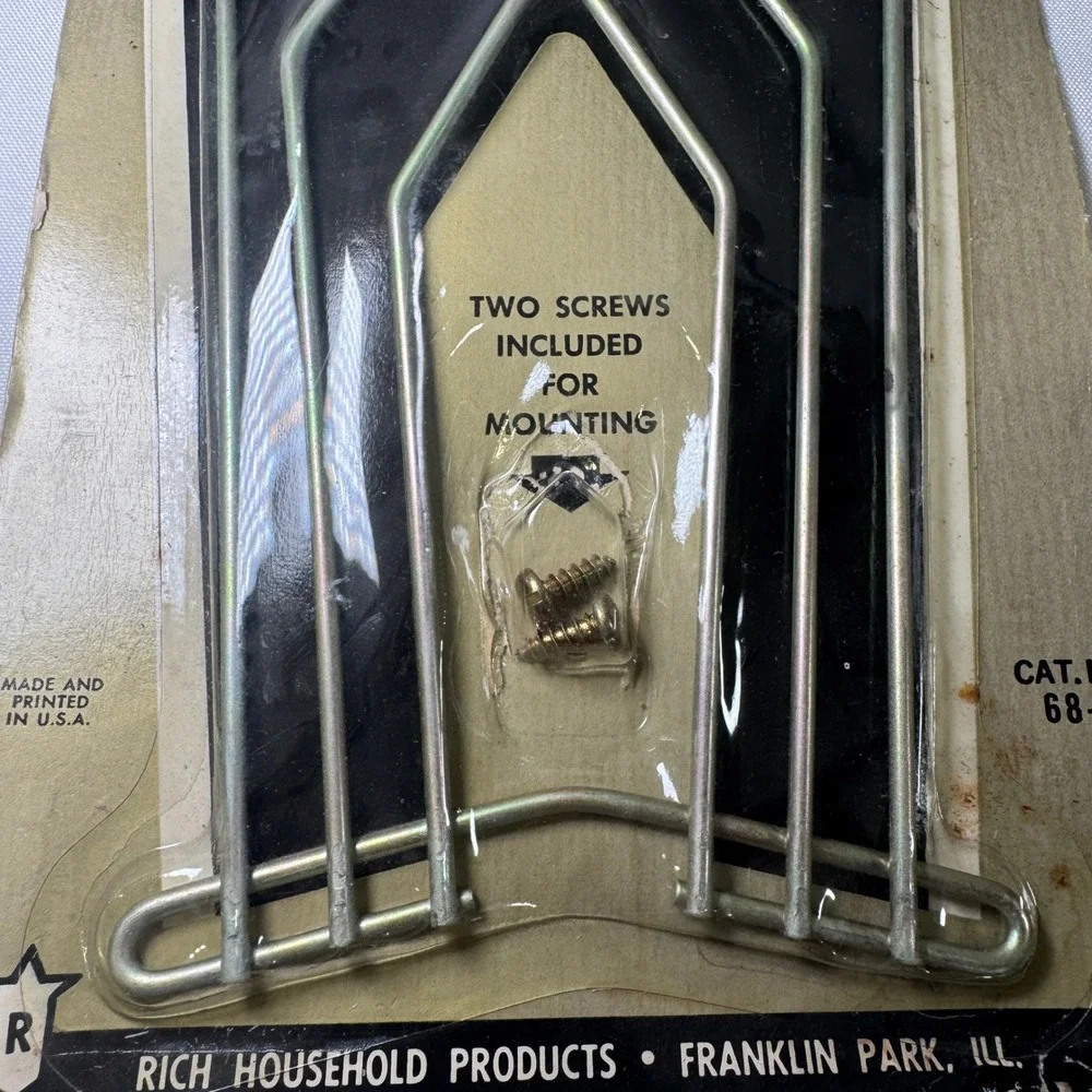 Vintage Stor-A-Way Bag Holder Rich Household Product 68-B Wall Mount Made in USA
